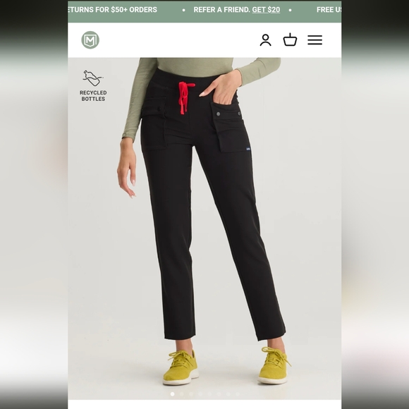 Moana tapered scrub pants - Picture 1 of 4